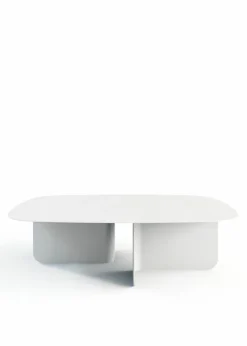 Outlet Metallbude Couchtisch Livia Weiß