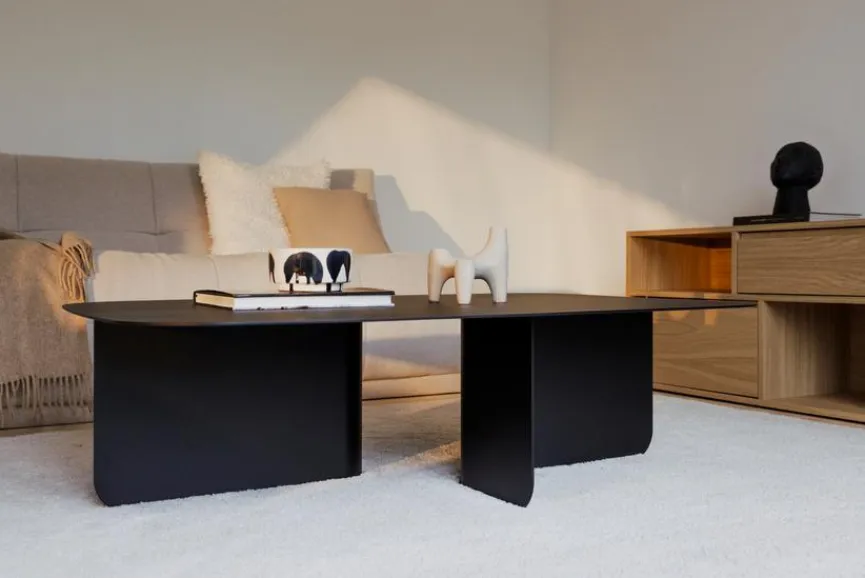 Online Metallbude Couchtisch Livia Schwarz