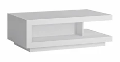 Hot Wójcik Couchtisch mit Ablagefach Lyon Weiß