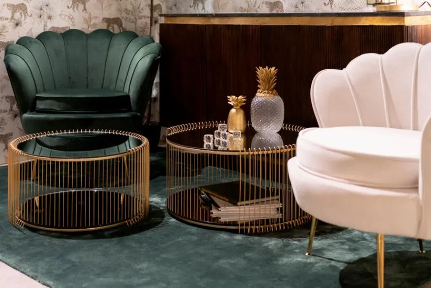 KARE DESIGN Couchtisch Wire Double 87674 2er Set