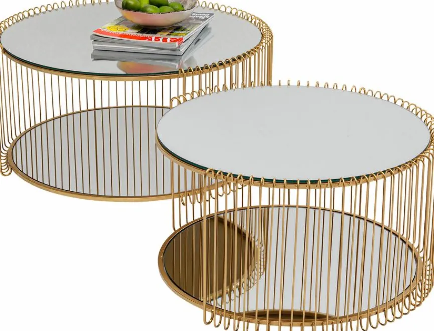 KARE DESIGN Couchtisch Wire Double 87674 2er Set