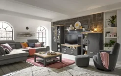 Discount set one by Musterring Couchtisch York Graphit / Eiche