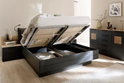 Hot SCHÖNER WOHNEN-Kollektion Doppelbett Multiline 180 x 200 cm Basalt