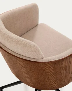 Hot Kave Home Drehstuhl Madai Hellbraun