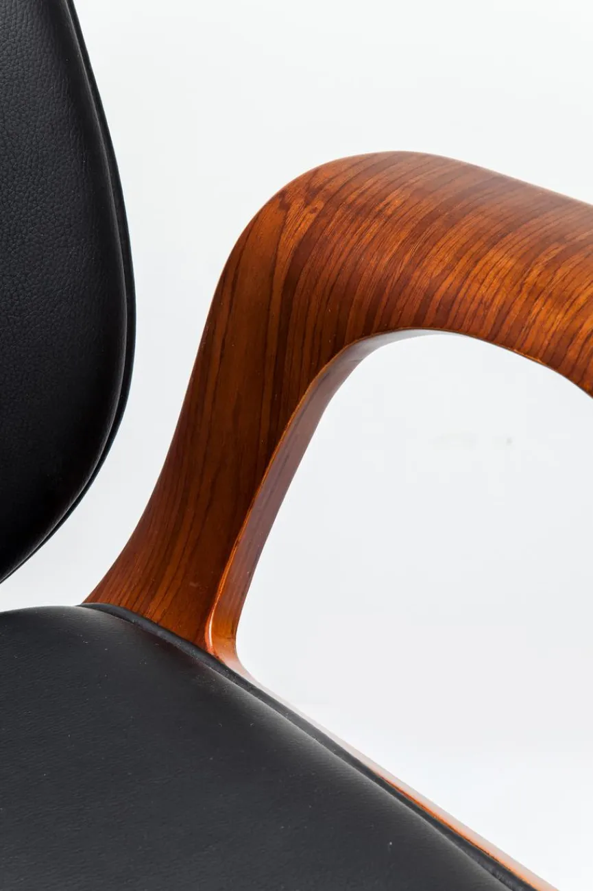 KARE DESIGN Drehstuhl Patron Schwarz