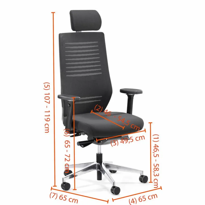 Ergotec Drehstuhl Uli Schwarz