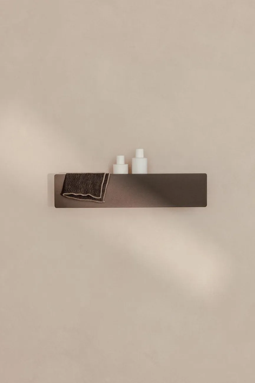 Outlet Metallbude Duschablage Shea 50 - ohne Bohren Chocolate