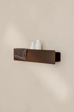 Outlet Metallbude Duschablage Shea 50 - ohne Bohren Chocolate