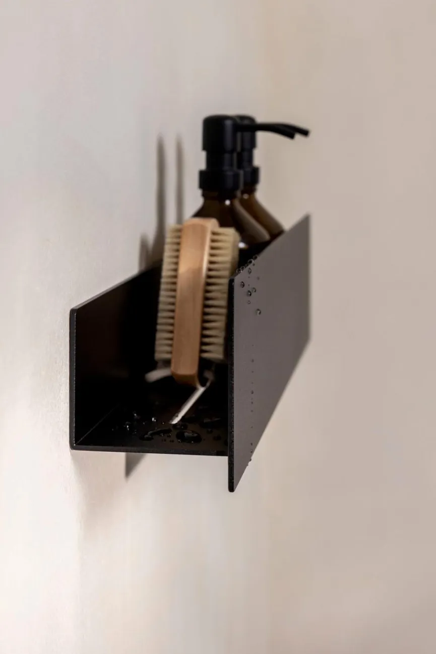 Online Metallbude Duschablage Shea 30 - ohne Bohren Schwarz