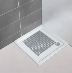 New WENKO Duscheinlage Belem 54 x 54 cm Grau