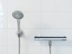 WENKO Duschkopf-Set Basic Line Silber