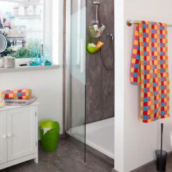 CaWö Duschtuch Karo 70 x 140 cm