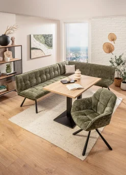 Discount BOOOM Eckbank Niza Grün