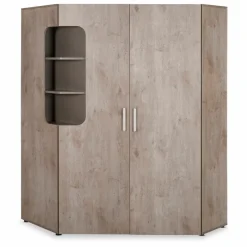 Online Rudolf Eckkleiderschrank Max-I Grau