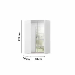 rauch ORANGE Eckschrank Vareno 126 x 224 cm