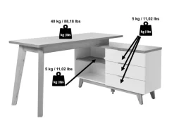 Sale Jahnke Eckschreibtisch 60AU2 / Libre D 240E Eiche