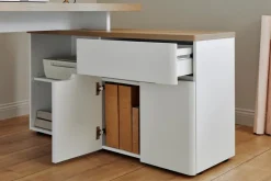 Sale Jahnke Eckschreibtisch CU-Libre 150 E Weiß / Eiche