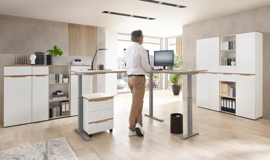 Innostyle Eckschreibtisch elektrisch Memphis