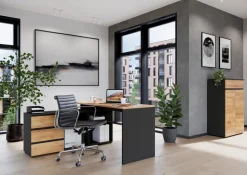 Clearance Germania Eckschreibtisch Lissabon Graphit