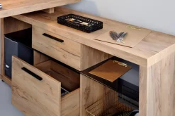 Best Jahnke Eckschreibtisch LUX C 150 E Eiche