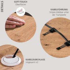 Best Innostyle Eckschreibtisch Santorin Eiche / Weiß