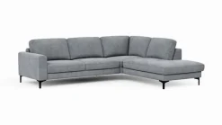 Discount CASEDO Ecksofa Alicante Zinkfarben