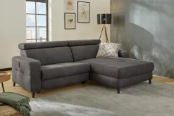 Discount Ecksofa Doppio Dunkelgrau