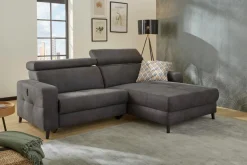 Discount Ecksofa Doppio Dunkelgrau