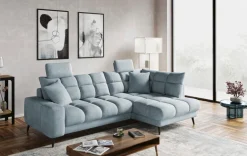Hot SOMETA Ecksofa Flow de Luxe Blue Grey