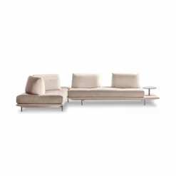 Outlet Calia Ecksofa gianduiotto - CAL 1167 Cream