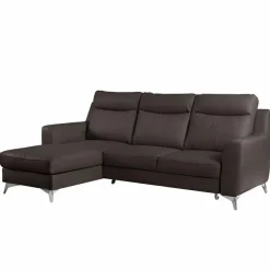 Outlet Ecksofa Gio Dunkelbraun