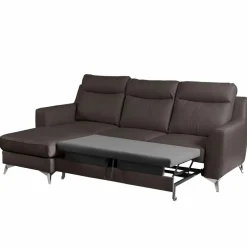 Outlet Ecksofa Gio Dunkelbraun