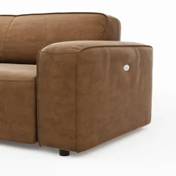 Outlet MAISON Ecksofa Houston Camel
