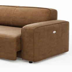 Outlet MAISON Ecksofa Houston Camel