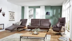 Outlet himolla Ecksofa Karlsfeld Dunkelbraun