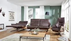 Outlet himolla Ecksofa Karlsfeld Dunkelbraun