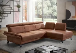 Discount DIETSCH Ecksofa Kuban Tabac