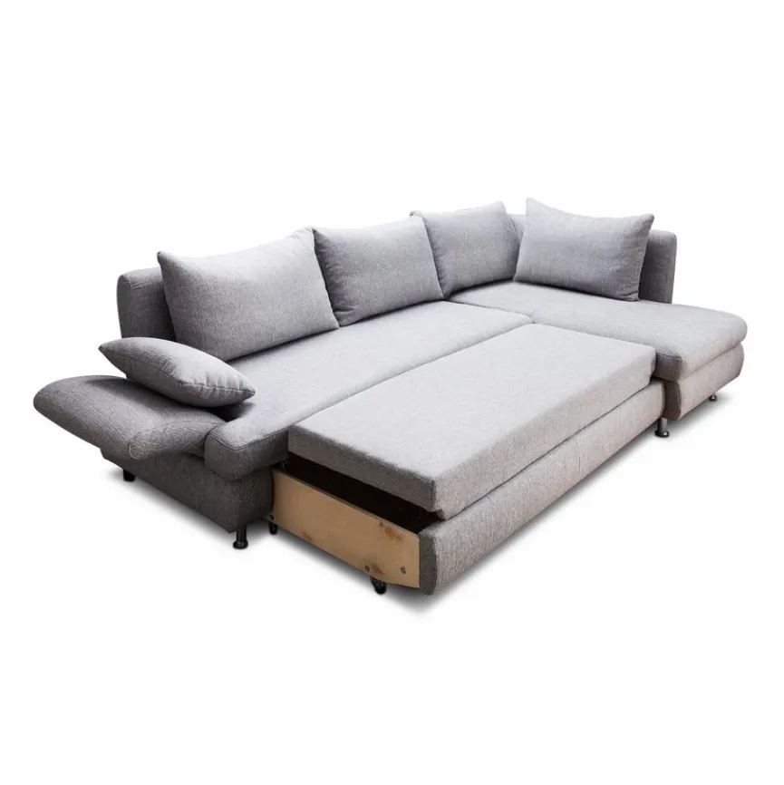 Discount Ecksofa Leo Grau