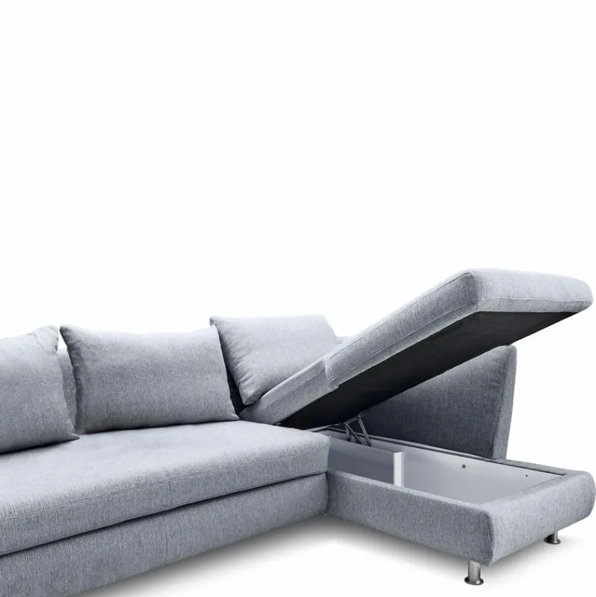 Discount Ecksofa Leo Grau