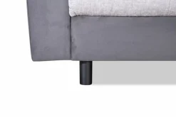 Sale BOOOM Ecksofa mit Hocker Antonia Silbergrau