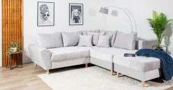 BOOOM Ecksofa mit Hocker Rice