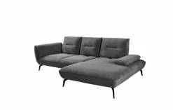New Ecksofa Payton Schwarz / Grau