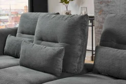 New Ecksofa Payton Schwarz / Grau