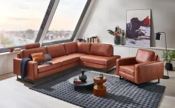 Online Ecksofa Pinto Cognac