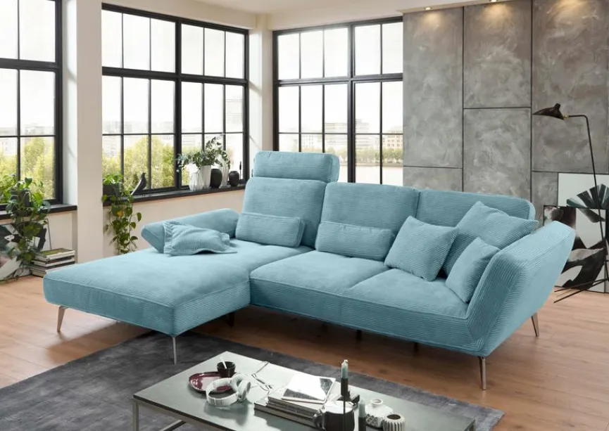 Discount set one by Musterring Ecksofa SO 4500 Azur