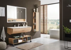 Best Puris Einbau-Spiegelschrank Rounds Eiche Natur