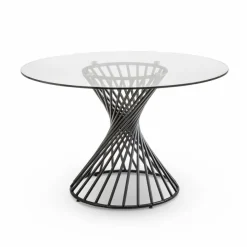 Online BOOOM Esstisch Lazio Ø 120 cm Schwarz