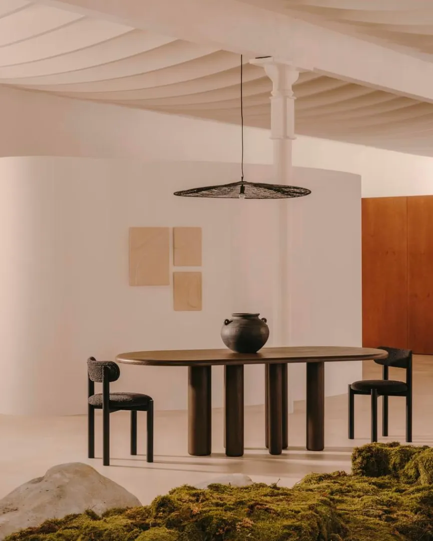 New Kave Home Esstisch Mailen 220 x 105 cm Schwarz