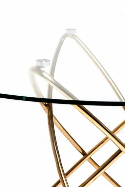 Online KARE DESIGN Esstisch Molekular 79621 Ø 120 cm Gold