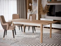 FORTE Esstisch Saitama 160/207 x 90 cm